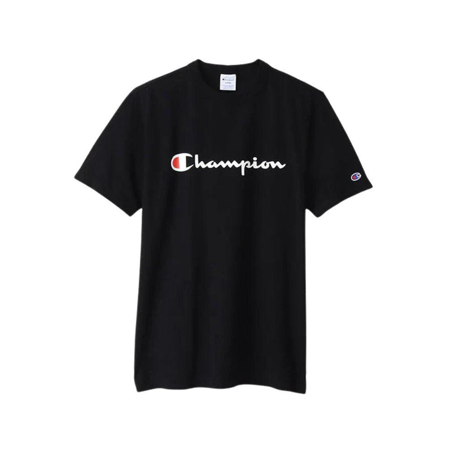 CHAMPION ESSENTIAL CHAMPION LOGO เสื้อยืดแขนสั้นผู้ชาย