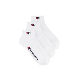 CHAMPION 3PK QUARTER SOCKS ถุงเท้าแพ็ก 3 คู่สำหรับผู้ชายและผู้หญิง