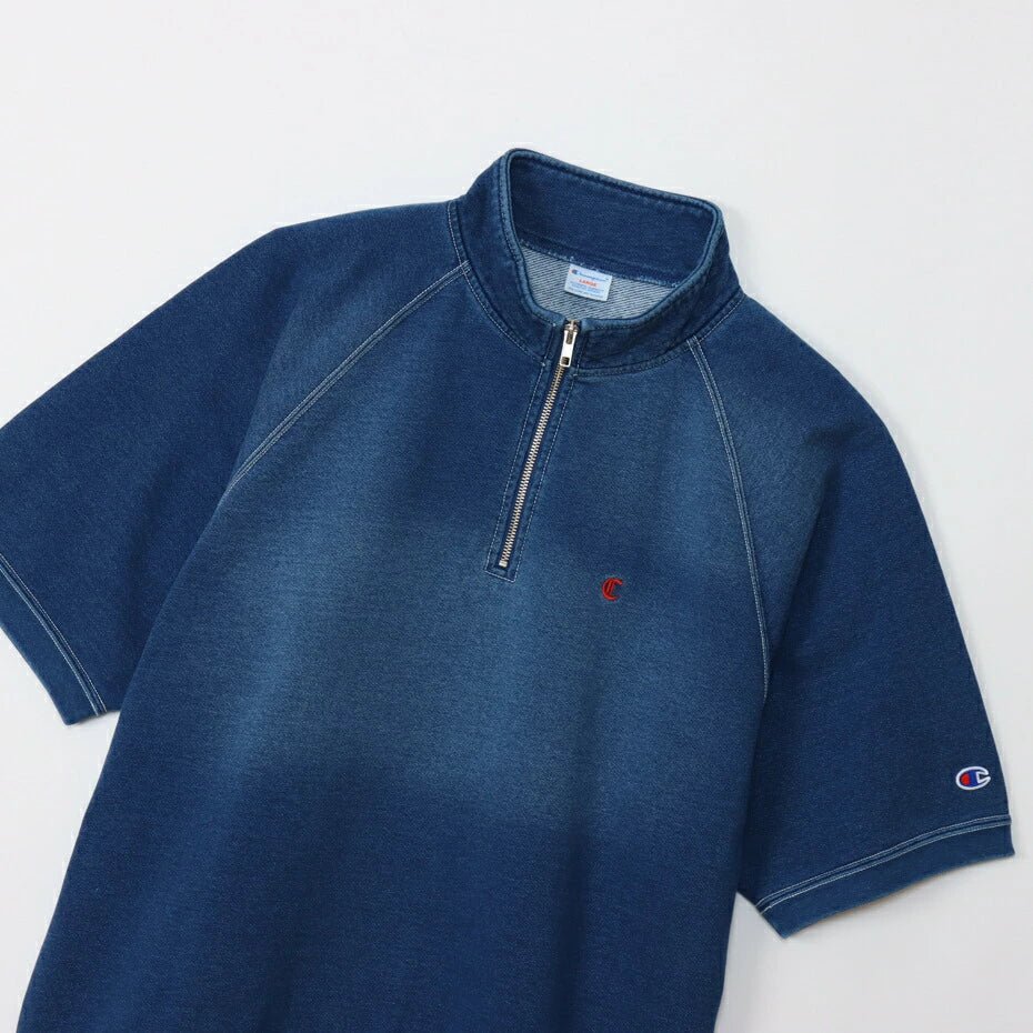 CHAMPION - S/S RAGLAN HALF ZIP TEE Men - Rev Online