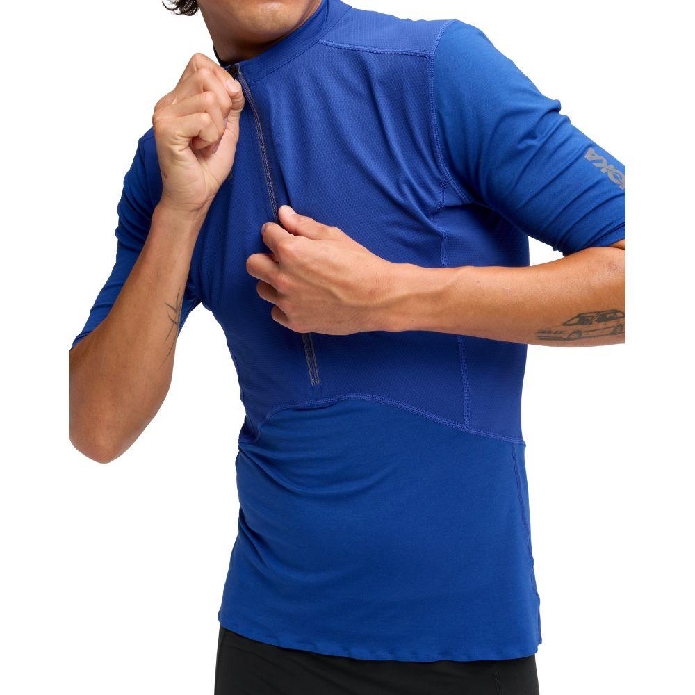 HOKA SKYBREEZE SHORT SLEEVE ZIP เสื้อวิ่งแขนสั้นผู้ชาย - Rev Online
