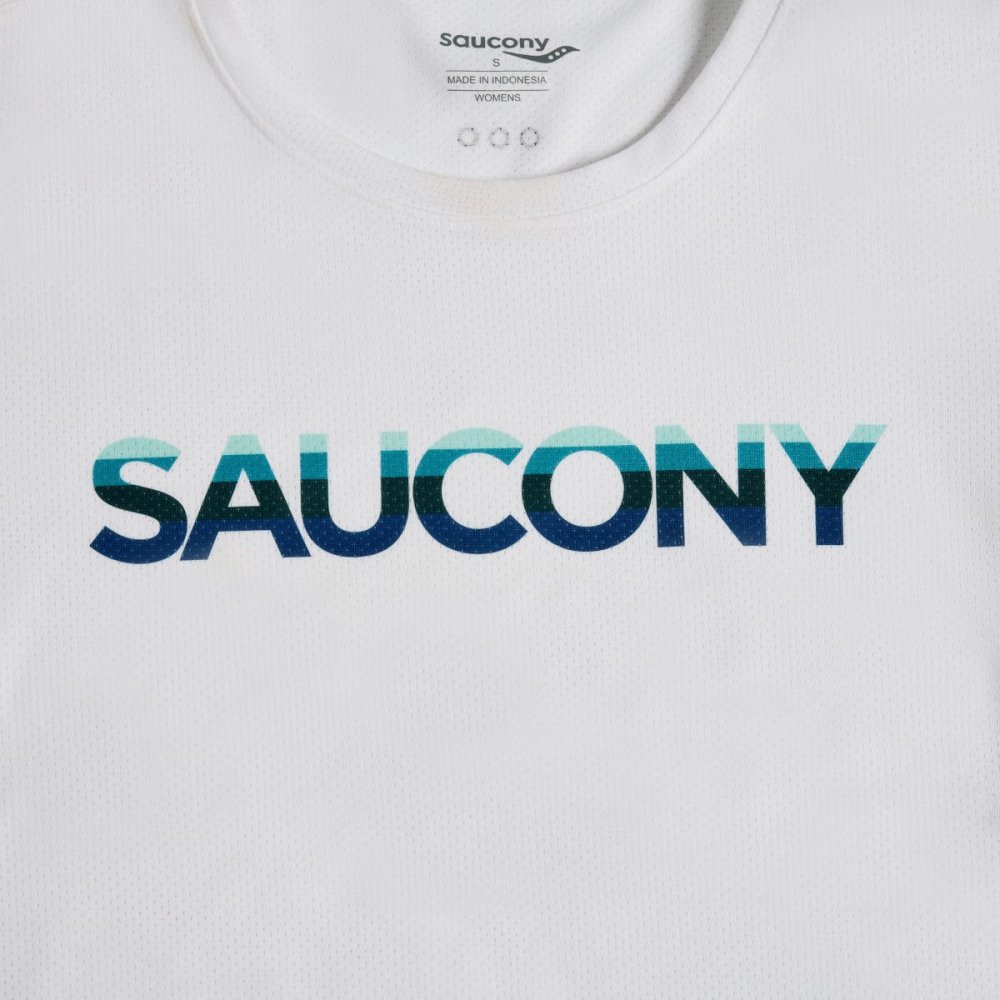 SAUCONY - STOPWATCH GRAPHIC SHORT SLEEVE Women - Rev Online