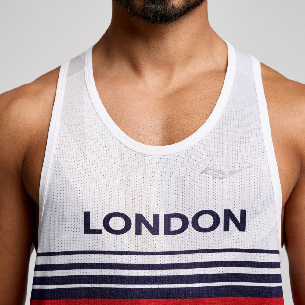 SAUCONY - STOPWATCH GRAPHIC SINGLET Men - Rev Online