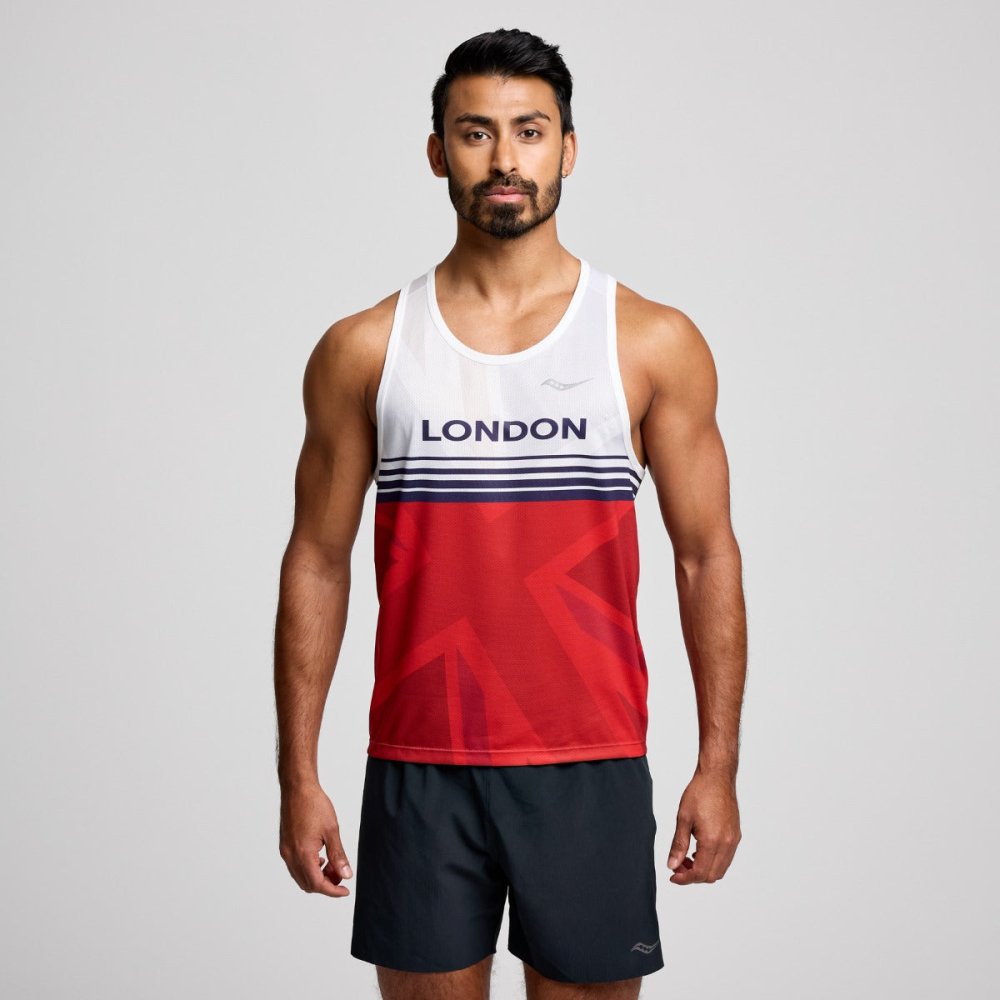 SAUCONY - STOPWATCH GRAPHIC SINGLET Men - Rev Online